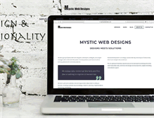 Tablet Screenshot of mysticwebdesigns.com